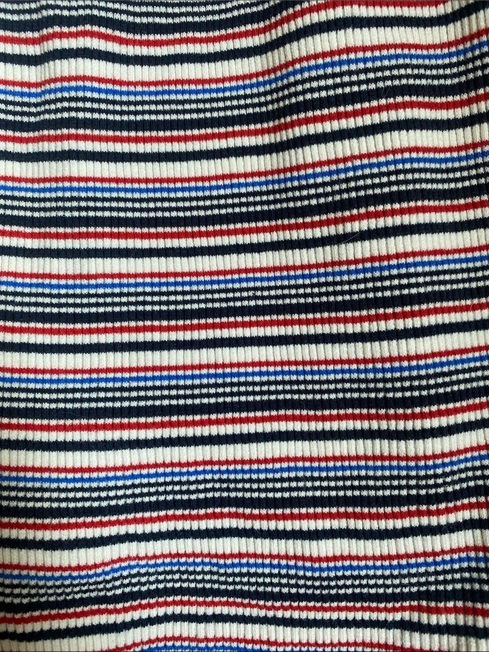 Striped Ribbed Tank Bodysuit - Picture 2 of 4